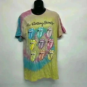 The Rolling Stones medium tie-dye T-shirt